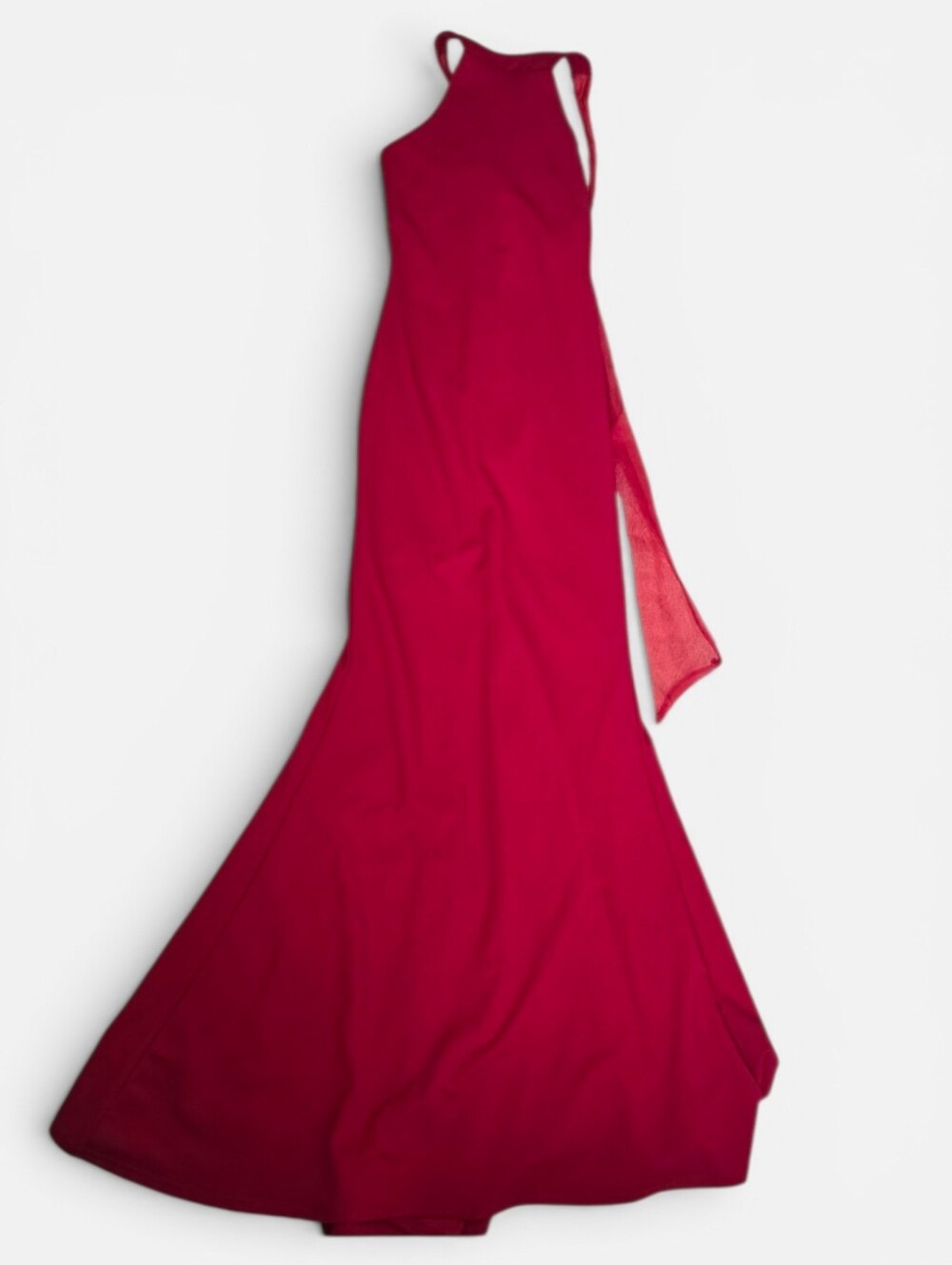 Missguided NWT Red Elegant Romantic‎ Tie Back Halter Maxi Dress